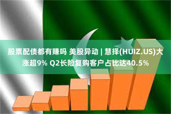 股票配债都有赚吗 美股异动 | 慧择(HUIZ.US)大涨超9% Q2长险复购客户占比达40.5%