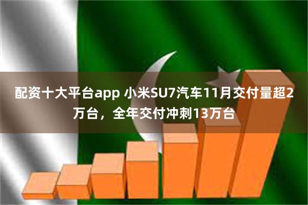 配资十大平台app 小米SU7汽车11月交付量超2万台，全年交付冲刺13万台